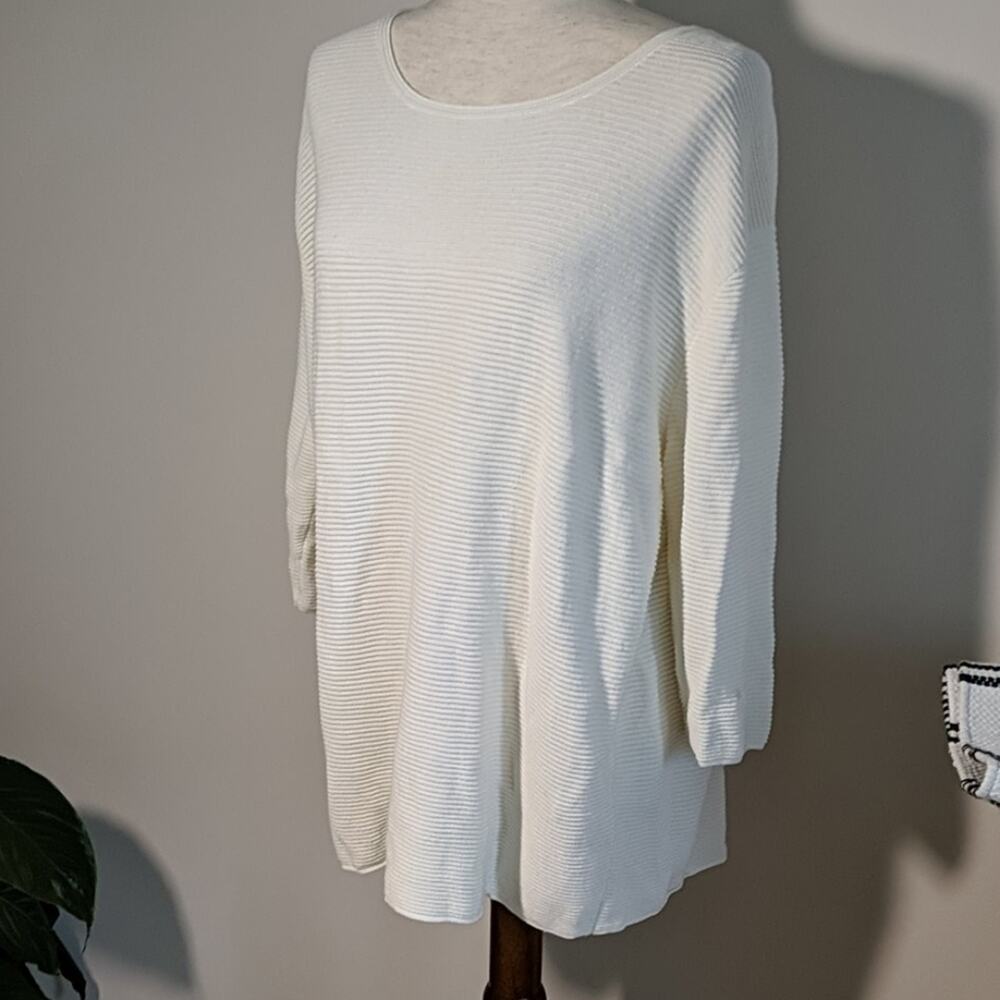 New Wilfred Aritizia Knit Boatneck Sweater Size L Cottagecore Coastal Comfy Soft
